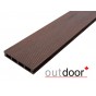 Террасная доска ДПК Outdoor 150*25*3000 мм. вельвет/шлифованная коричневая микс Террасная доска ДПК Outdoor 150*25*3000 мм. вельвет/шлифованная коричневая микс